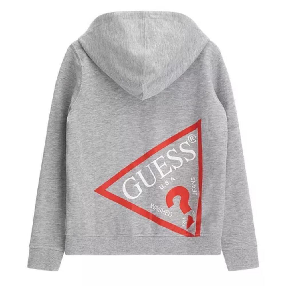 GUESS Big Boys Triangle Logo French Terry Zip Hoodie Guess Kids Hoodies 12, 16